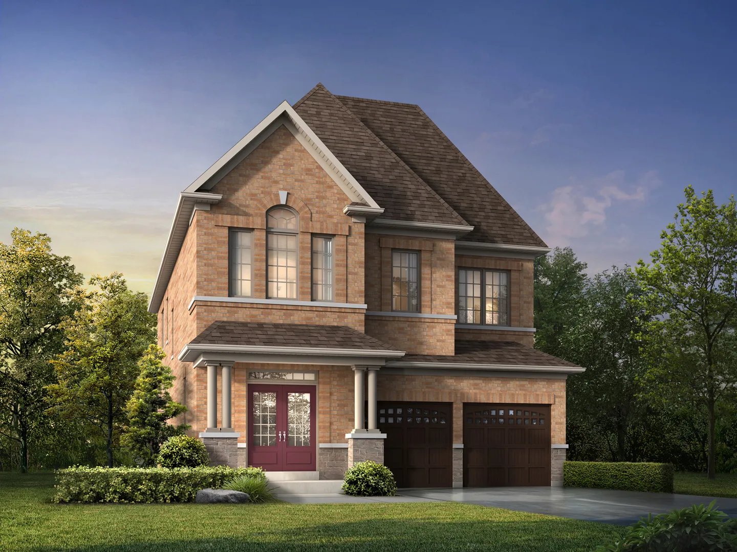 Darin A model rendering at New Seaton by Aspen Ridge Homes